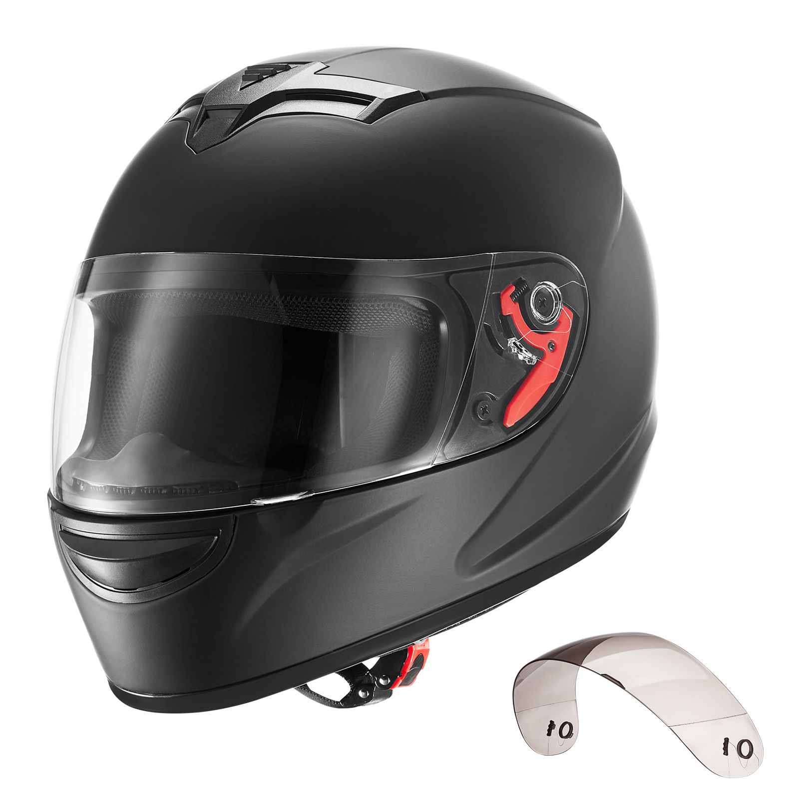 Dual Visor Motorcycle Racing Helmet - Motosiklet Kaskı, Tam Yüz, Yetişkin Motokros