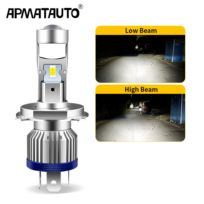 Universal Motorcycle Led Headlight Projector - H4 HS1 LED Motosiklet kafa lambası