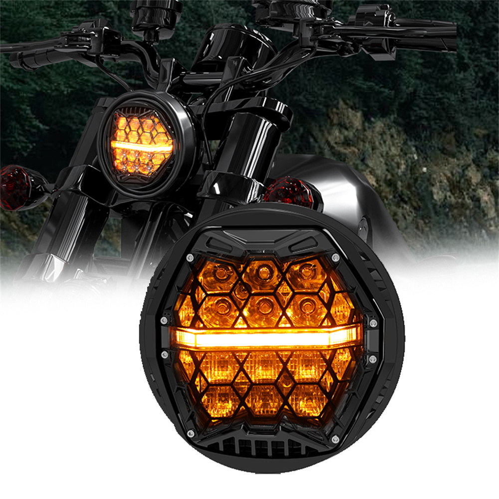 Universal Motorcycle Led Headlight Projector - 5.75 inç Yuvarlak LED Projektör Farı