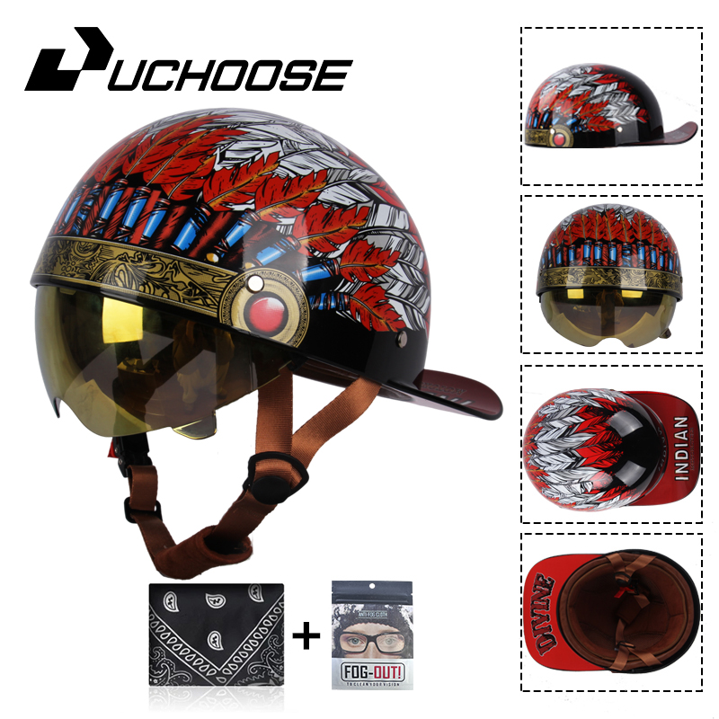 Vintage Open Face Retro Helmet - 2024 yetişkin açık yüz yaz Retro