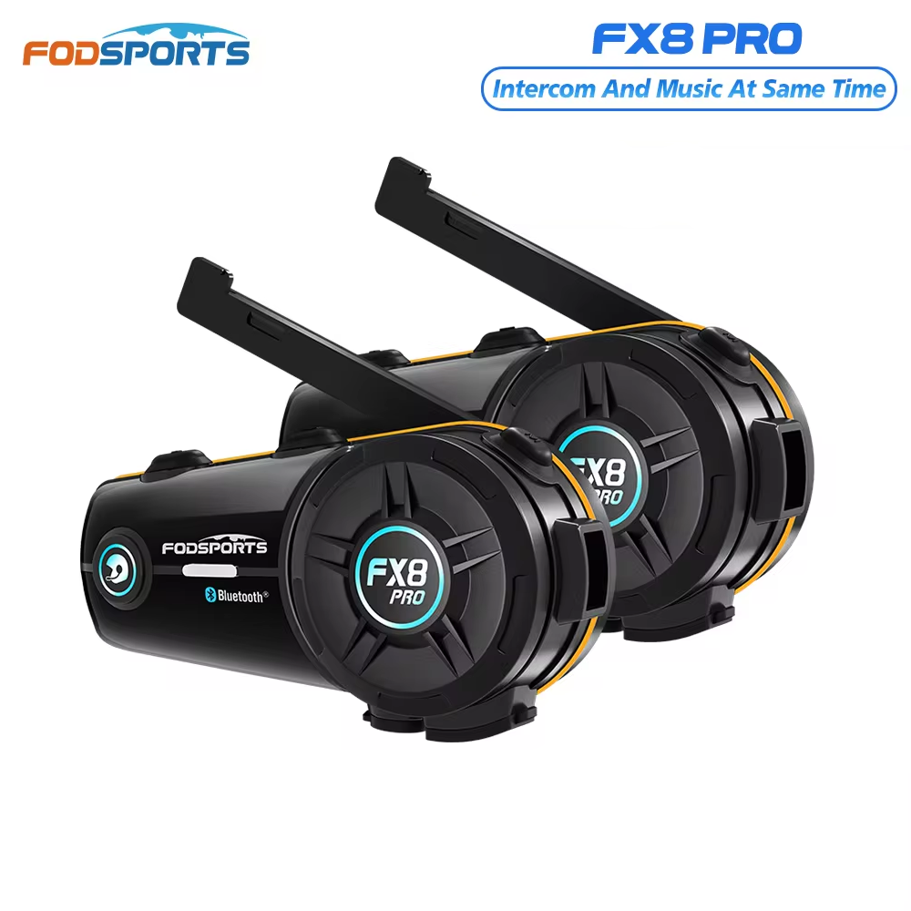 Full Face Motorcycle Helmet With Bluetooth - 2 adet Fodsports FX8 Pro Motosiklet