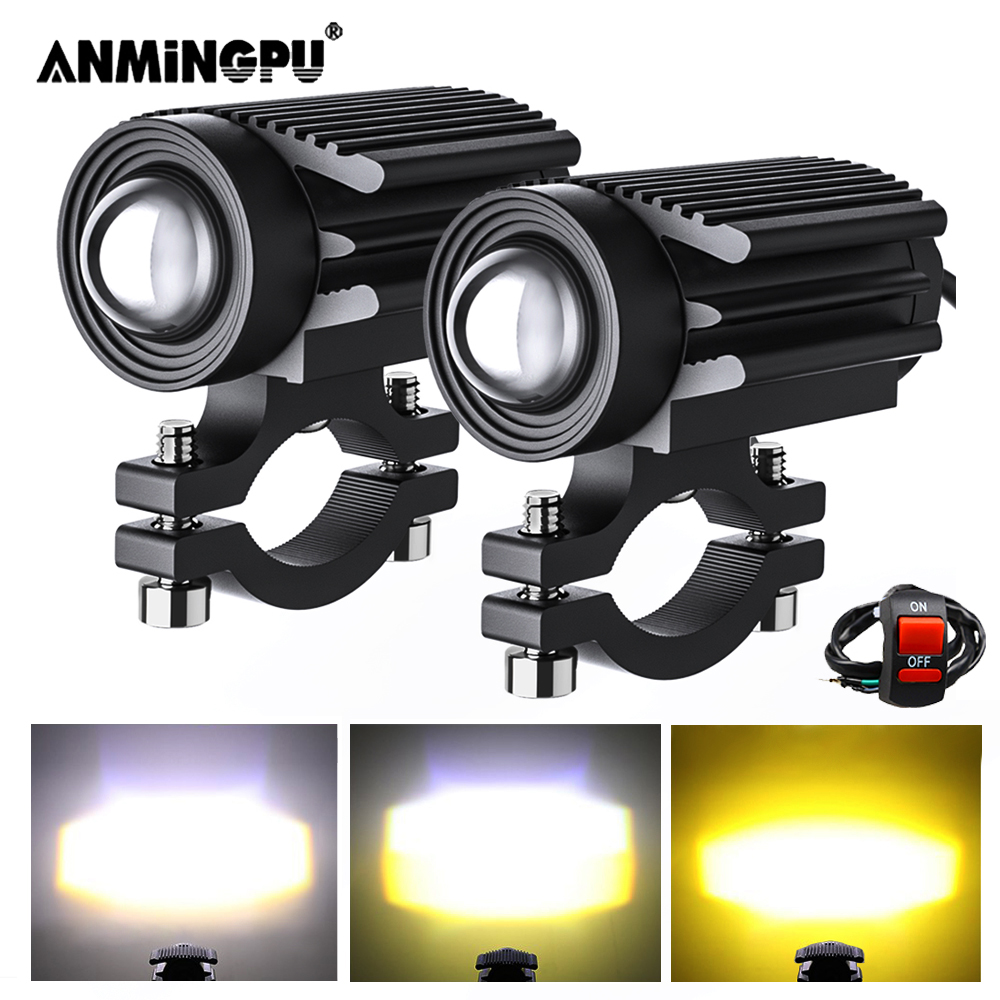 Universal Motorcycle Led Headlight Projector - Motosiklet LED ışık motosiklet aksesuarları sis