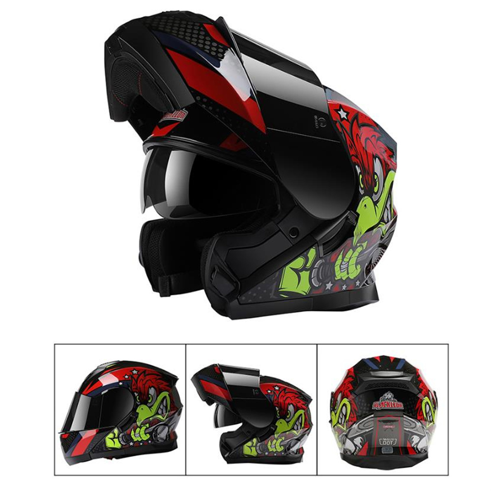 Dual Visor Motorcycle Racing Helmet - Tam Yüz ADV Motosiklet Çift Vizör