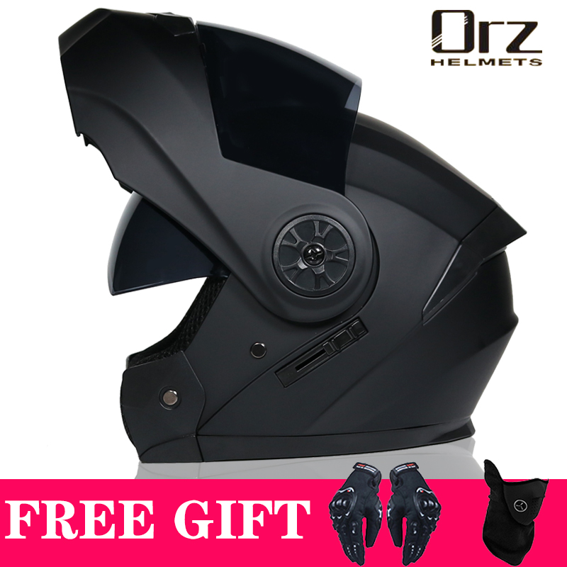 Dual Visor Motorcycle Racing Helmet - En Yeni DOT Onaylı Güvenlik Modüler