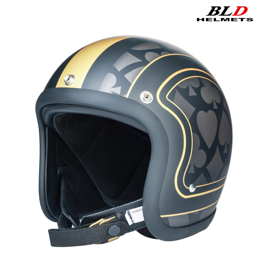 Vintage Open Face Retro Helmet - Düşük Profil Japonya Kore Tarzı Moda