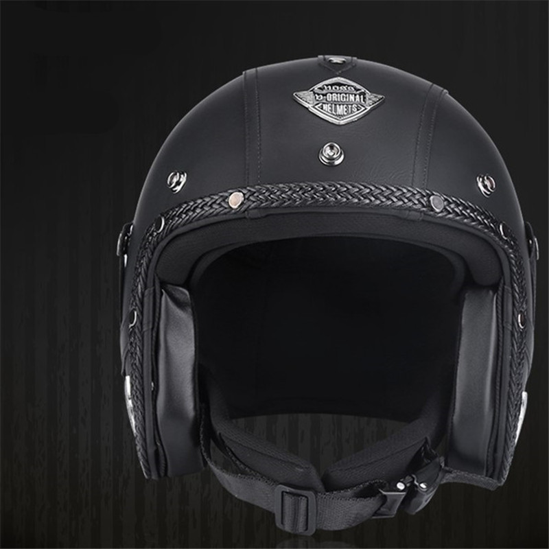Vintage Open Face Retro Helmet - Yeni varış kaskları açık yüz 3/4