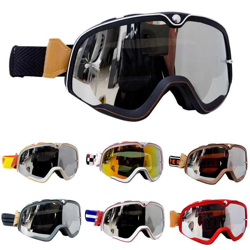 Off Road Motocross Helmet Goggles Set - Retro Motokros Gözlük MX Off Road