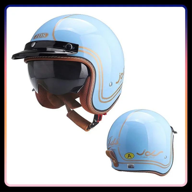 Erkekler Kadınlar Açık Yüz Mot - Vintage Open Face Retro Helmet incelemesi ve fiyatı