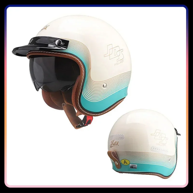 Erkekler Kadınlar Açık Yüz Mot - Vintage Open Face Retro Helmet incelemesi ve fiyatı