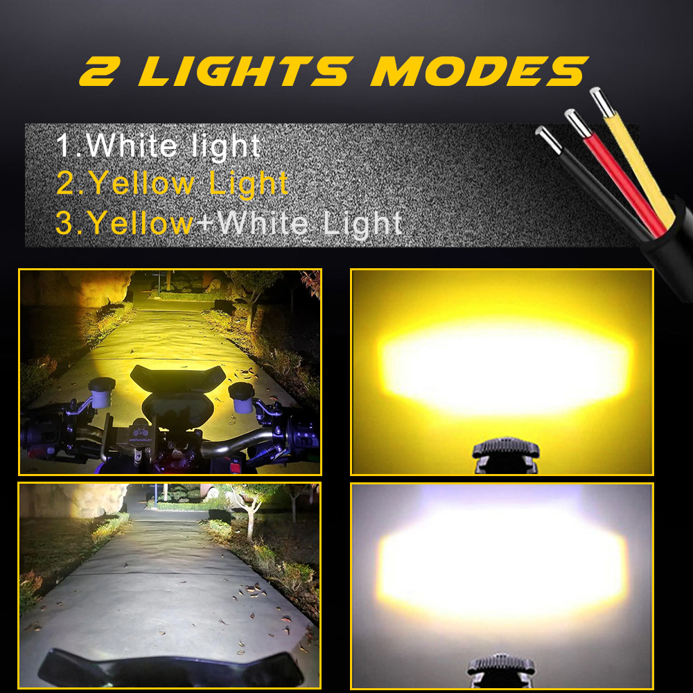 Motosiklet için ek Led Farlar  - Universal Motorcycle Led Headlight Projector incelemesi ve fiyatı