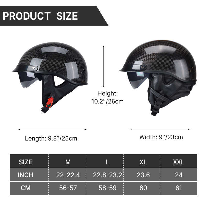 Hafif 12K Parlak Siyah Karbon  - Carbon Fiber Lightweight Motorcycle Helmet incelemesi ve fiyatı