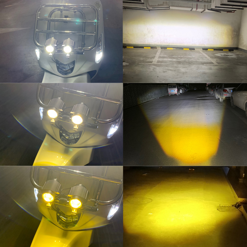 Motosiklet LED ışık motosiklet - Universal Motorcycle Led Headlight Projector incelemesi ve fiyatı