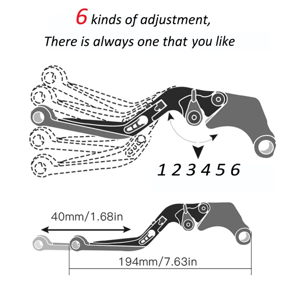 KYMCO AK550 2017-2023 Motosikl - Cnc Aluminum Adjustable Brake Clutch Levers incelemesi ve fiyatı