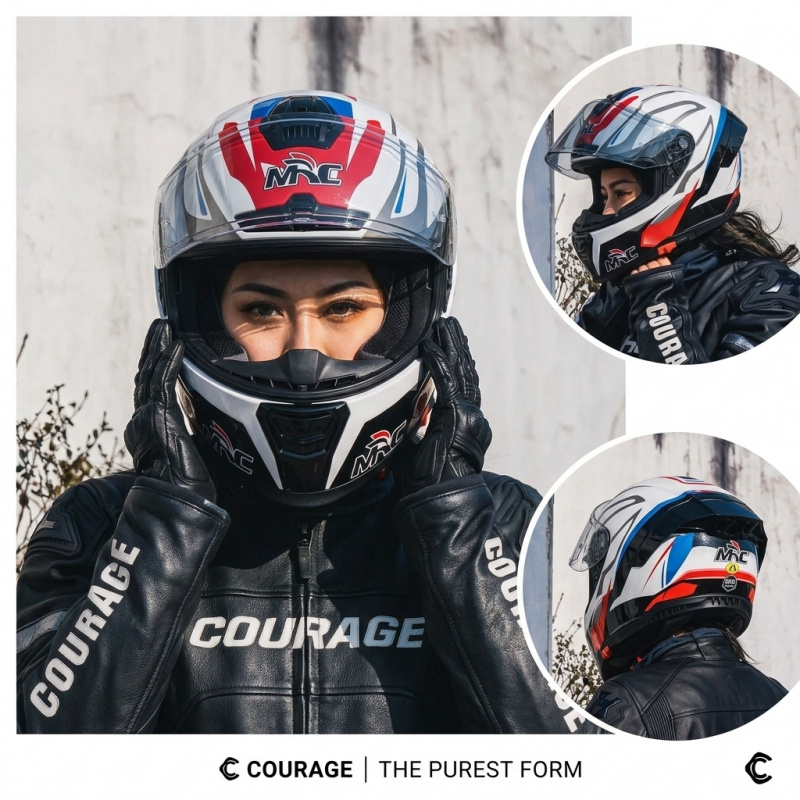 2026 MRC Tam Yüz Motosiklet Ka - Dual Visor Motorcycle Racing Helmet incelemesi ve fiyatı
