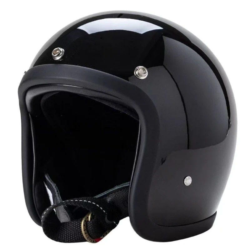 Japon Kore Tarzı Açık Yüz Moto - Vintage Open Face Retro Helmet incelemesi ve fiyatı