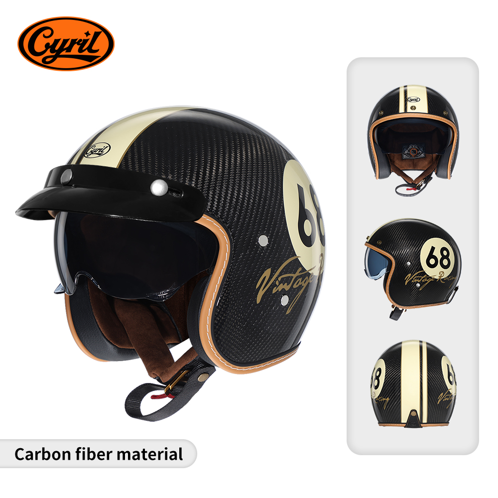 Hafif Karbon Fiber Açık Yüz Mo - Carbon Fiber Lightweight Motorcycle Helmet incelemesi ve fiyatı