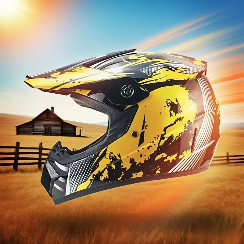 Kir Bisikleti Motokros Kask Se - Off Road Motocross Helmet Goggles Set incelemesi ve fiyatı