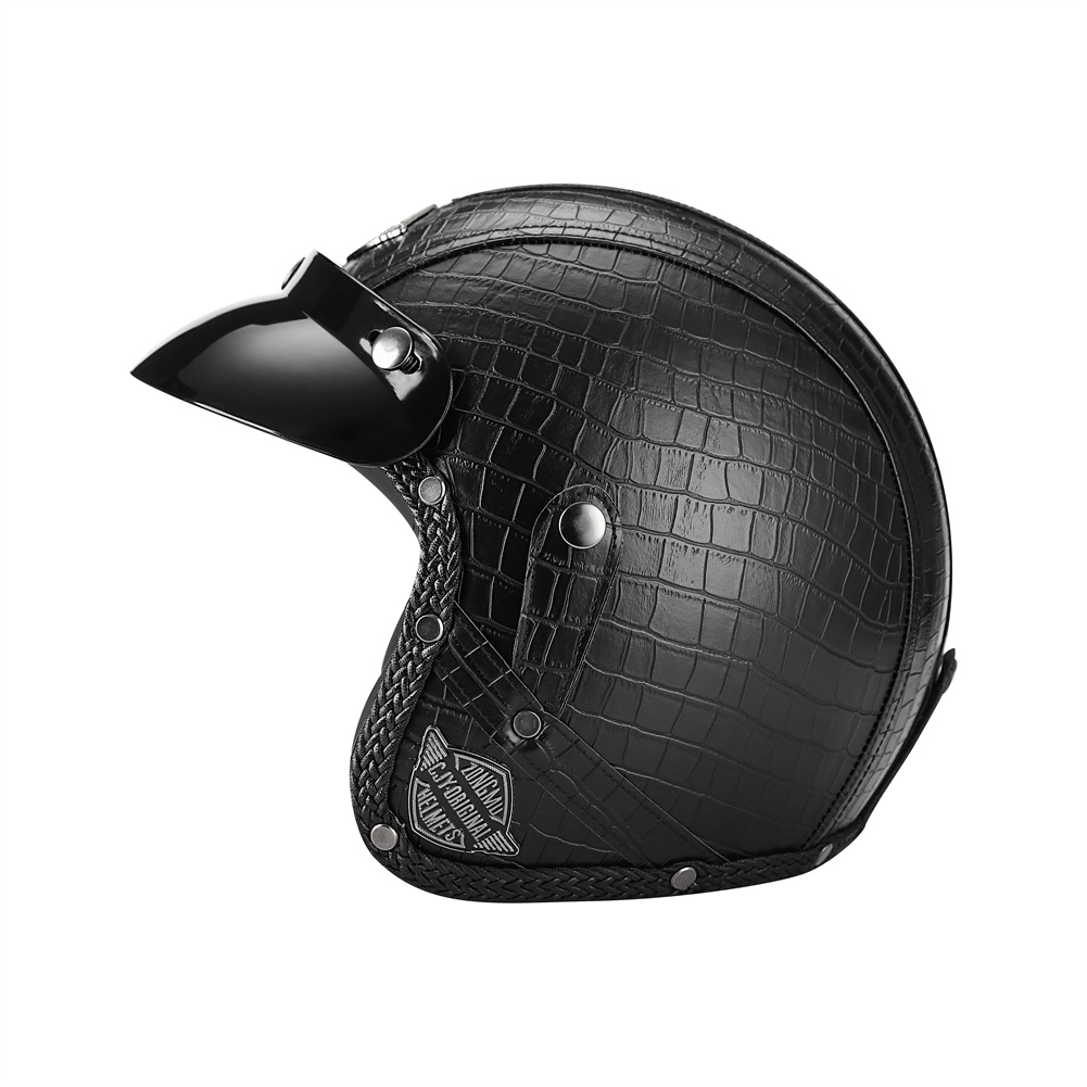 DOT 3/4 Açık Yüz Motosiklet Re - Vintage Open Face Retro Helmet incelemesi ve fiyatı