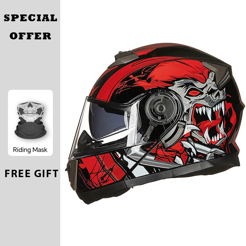 Motosiklet Kaskları Modüler Ka - Modular Flip Up Motorcycle Helmet Dot Approved incelemesi ve fiyatı