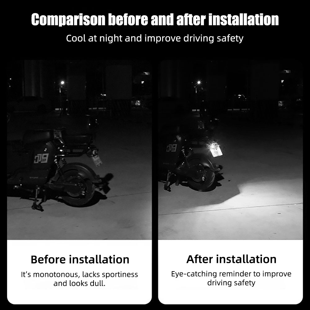 2 adet LED Şeytan Gözü Plaka L - Universal Motorcycle Led Headlight Projector incelemesi ve fiyatı