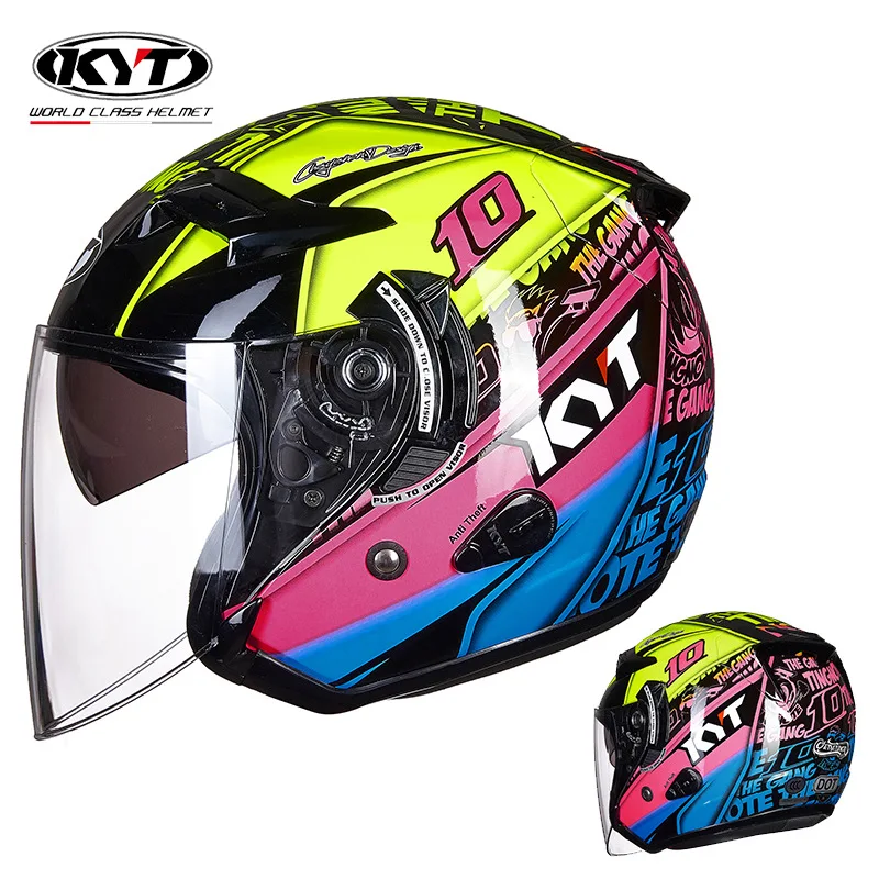 KYT motosiklet kask Jet Vintag - Vintage Open Face Retro Helmet incelemesi ve fiyatı