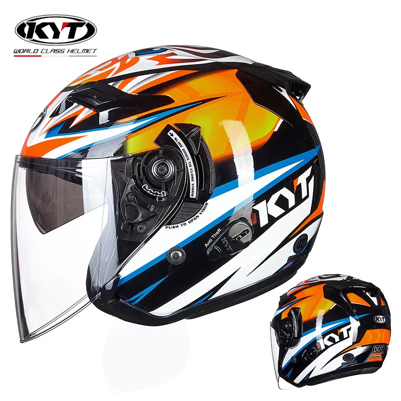 KYT motosiklet kask Jet Vintag - Vintage Open Face Retro Helmet incelemesi ve fiyatı