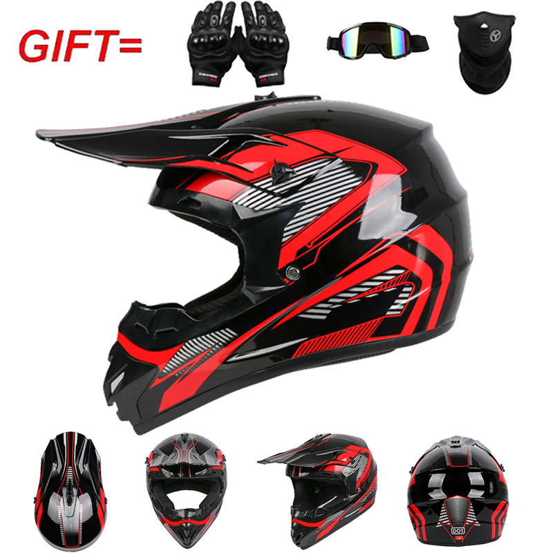 Motosiklet Off Road Kaskı Tam  - Off Road Motocross Helmet Goggles Set incelemesi ve fiyatı