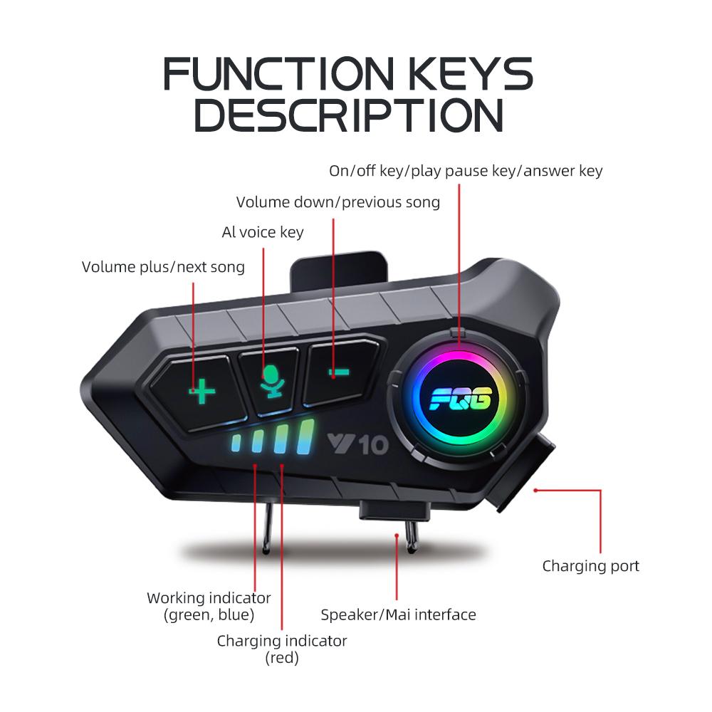 Motosiklet 5.3 Bluetooth kask  - Full Face Motorcycle Helmet With Bluetooth incelemesi ve fiyatı