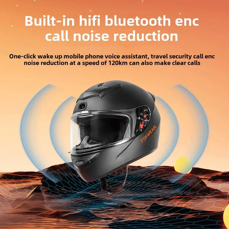 AI İstihbarat Motosiklet Kaskı - Full Face Motorcycle Helmet With Bluetooth incelemesi ve fiyatı