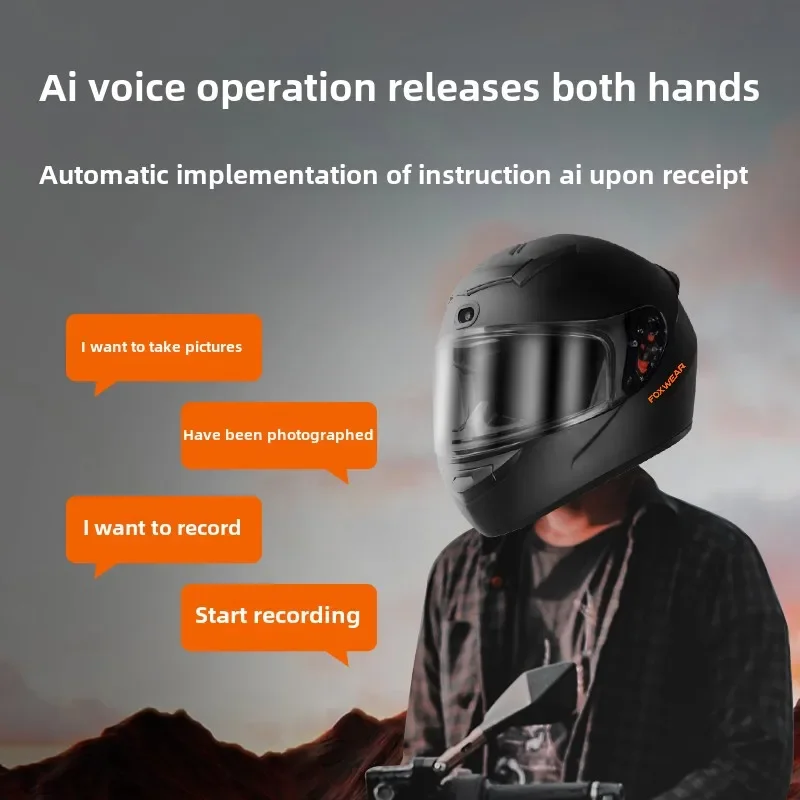 AI İstihbarat Motosiklet Kaskı - Full Face Motorcycle Helmet With Bluetooth incelemesi ve fiyatı