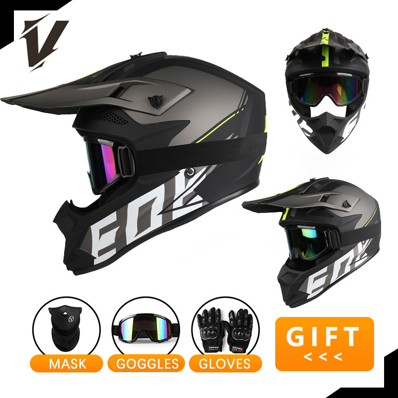 Off-Road Motosiklet Kask Seti  - Off Road Motocross Helmet Goggles Set incelemesi ve fiyatı
