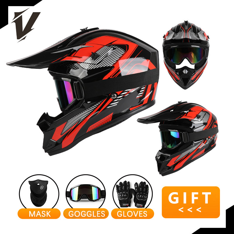Off-Road Motosiklet Kask Seti  - Off Road Motocross Helmet Goggles Set incelemesi ve fiyatı