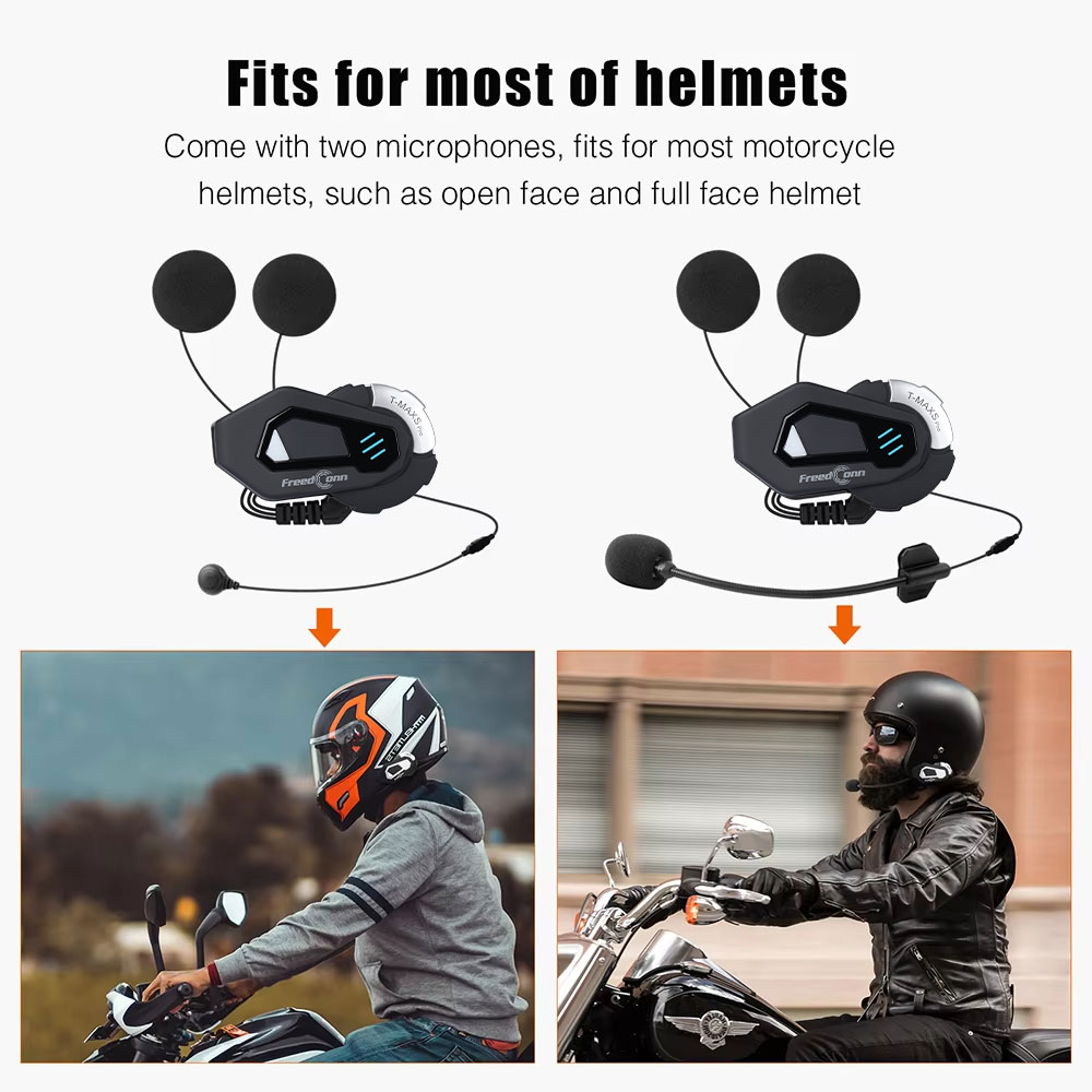 FreedConn T MAX S PRO Motosikl - Universal Motorcycle Helmet Intercom Headset incelemesi ve fiyatı