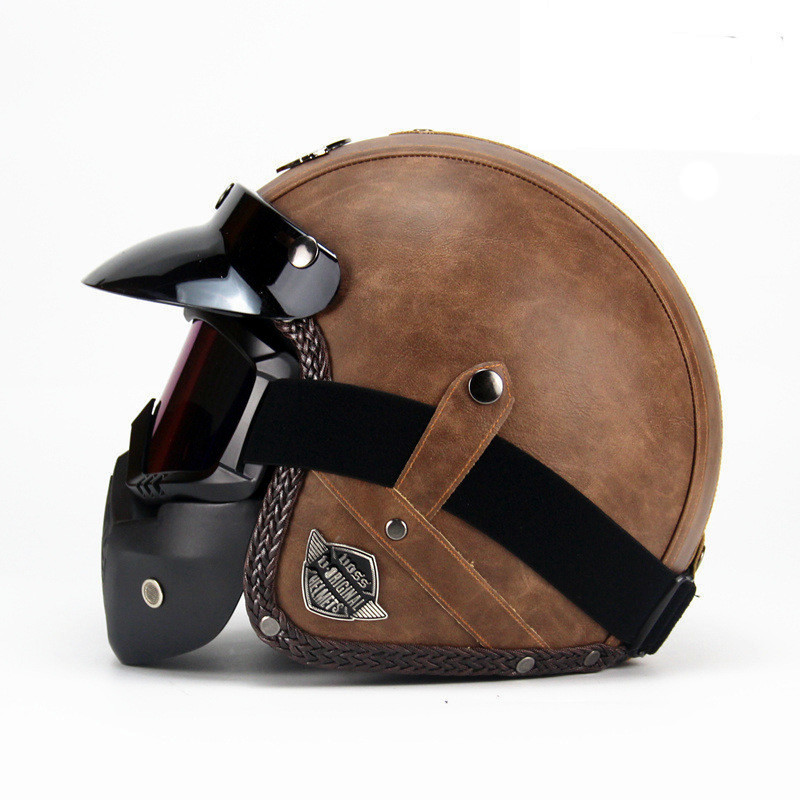Yeni varış kaskları açık yüz 3 - Vintage Open Face Retro Helmet incelemesi ve fiyatı
