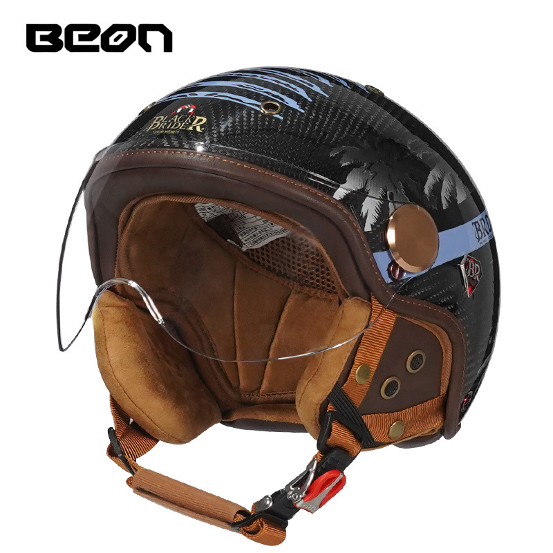 BEON BR13 Retro Açık Yüz Yarım - Vintage Open Face Retro Helmet incelemesi ve fiyatı