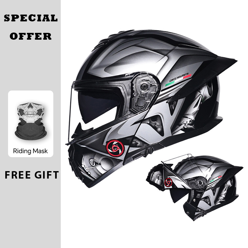 Motosiklet Kalkar Vizörlü Kask - Dual Visor Motorcycle Racing Helmet incelemesi ve fiyatı
