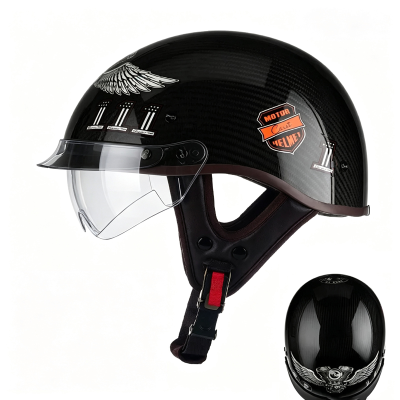 Karbon Fiber Motosiklet Yarım  - Carbon Fiber Lightweight Motorcycle Helmet incelemesi ve fiyatı