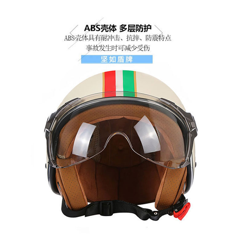DOT Açık Yüz 3/4 Motosiklet Re - Vintage Open Face Retro Helmet incelemesi ve fiyatı