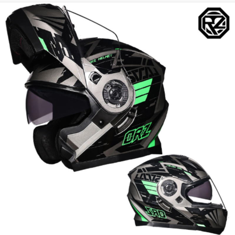 Orz Tam Yüz Çift Vizör Motosik - Dual Visor Motorcycle Racing Helmet incelemesi ve fiyatı