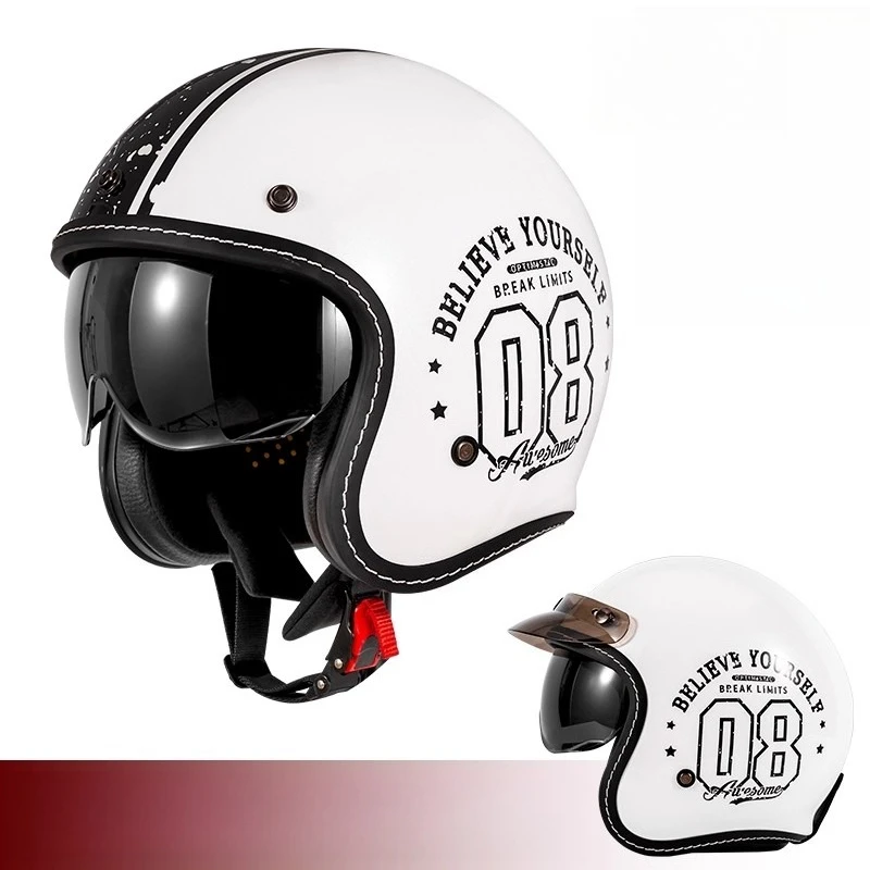 HOT Açık Yüz Motosiklet Kaskı  - Vintage Open Face Retro Helmet incelemesi ve fiyatı