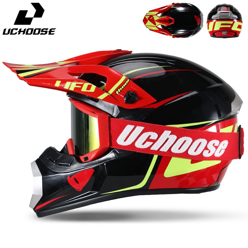 Uchoose Motokros Kask Seti Yet - Off Road Motocross Helmet Goggles Set incelemesi ve fiyatı
