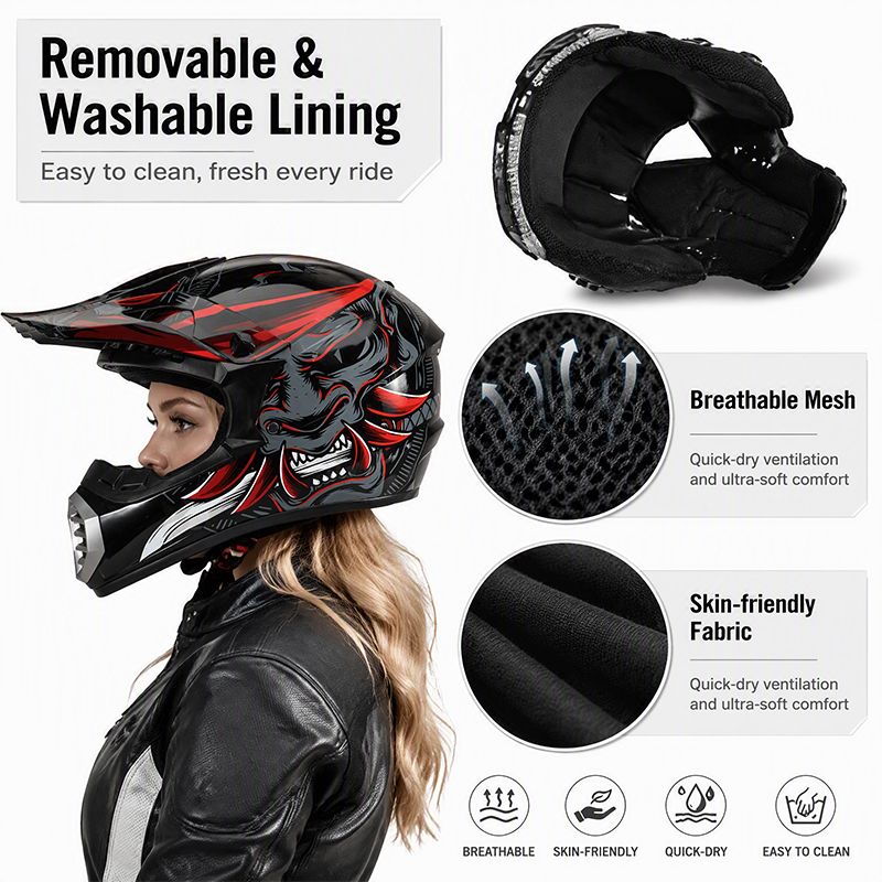 Uchoose Motokros Kask Seti Yet - Off Road Motocross Helmet Goggles Set incelemesi ve fiyatı